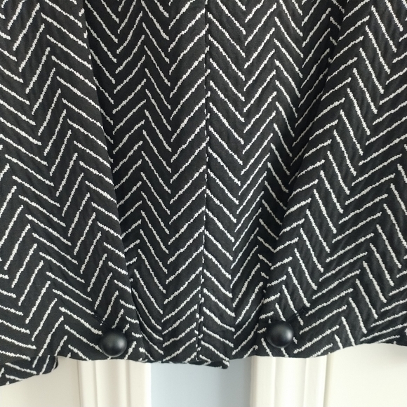 Emporio Armani Black Chevron Blazer Jacket EU 40 - Picture 9 of 15